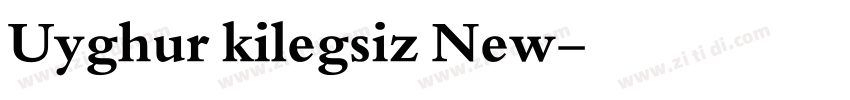 Uyghur kilegsiz New字体转换